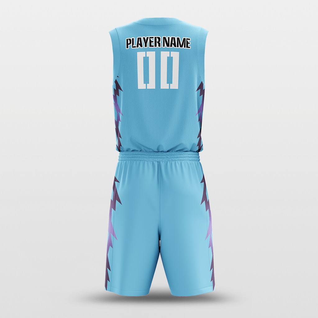 Blue Custom Spark Basketball Uniform