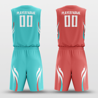 Mint&Pink Custom Sublimated Basketball Set