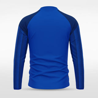 Blue Historic India Men 1/4 Zip Jersey Design