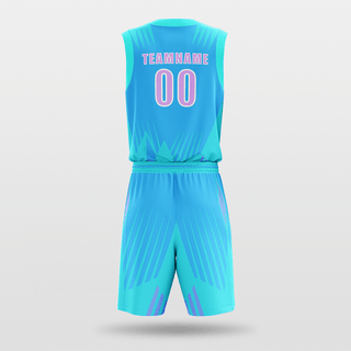 Blue Customized Thorns Basketball Set