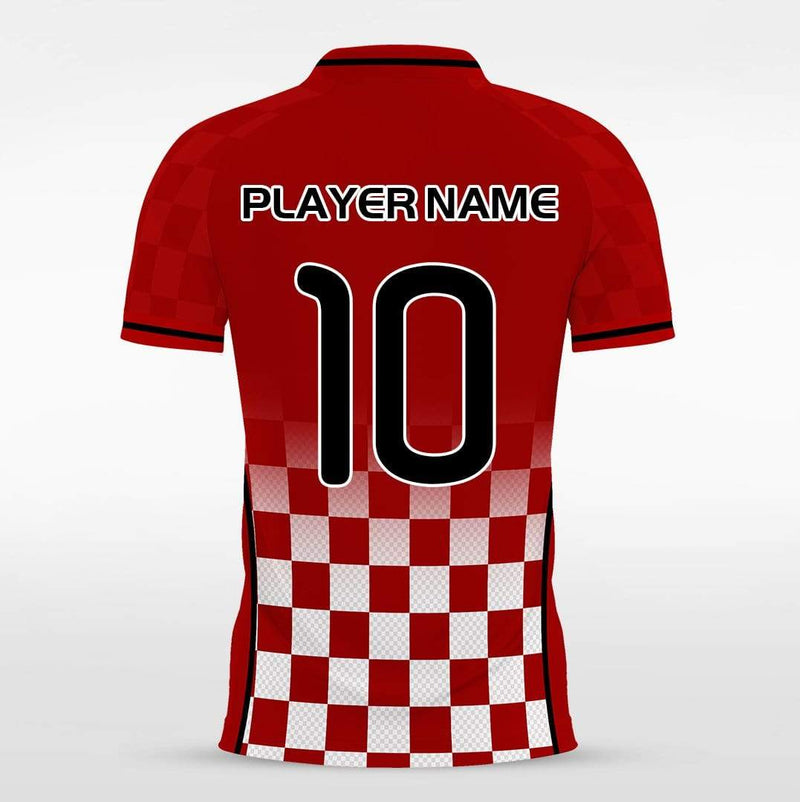 Mosaic Plaid - Custom Kids Soccer Team Jerseys White Design-XTeamwear