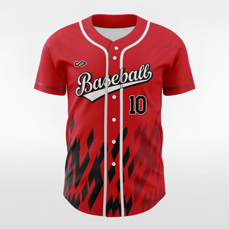 Blood City-Custom Sublimated Button Down Baseball Jersey-XTeamwear