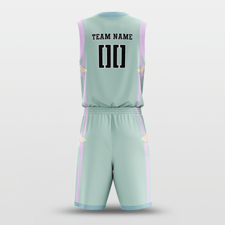 Light Green Hero Sublimated Basketball Set