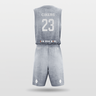 Grey Custom Basketball Set