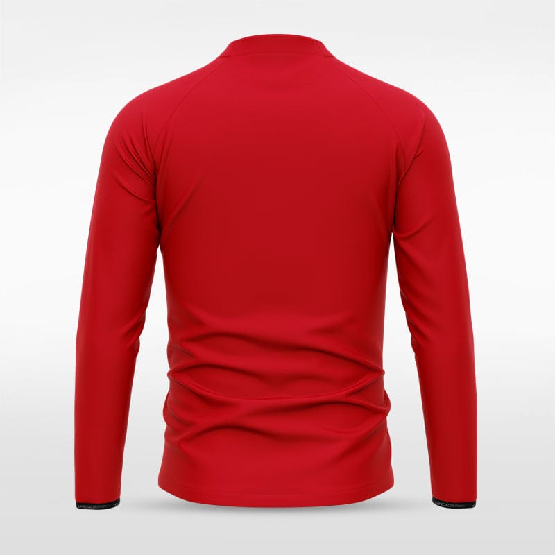 Red Historic Greek Full-Zip Jacket Design