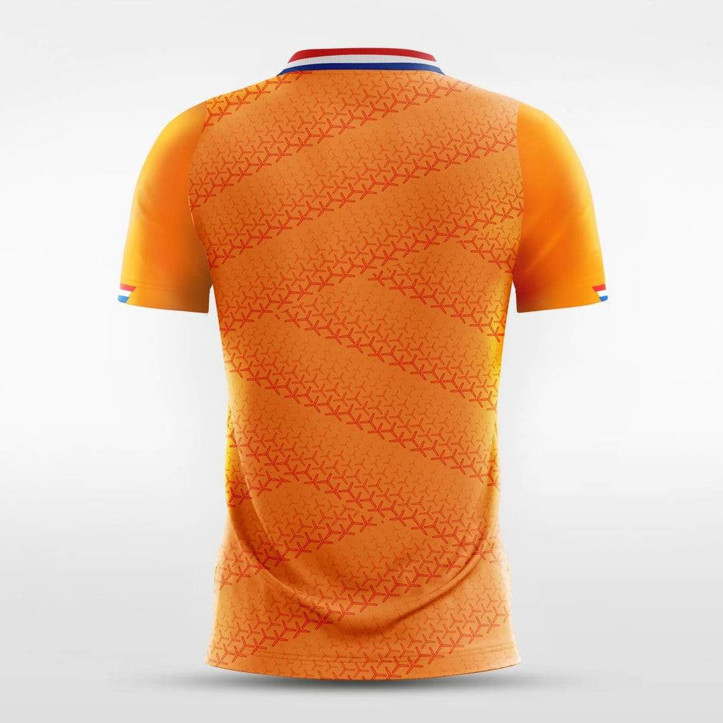 HKsportswear Netherlands Soccer Jersey Shield Design Personalized with Your Names and Numbers in Your Choice of Popular Colors