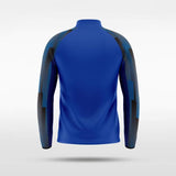 Blue Urban Forest Customized Full-Zip Jacket Design