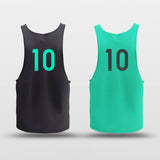 quicky dry basketball jersey black and green