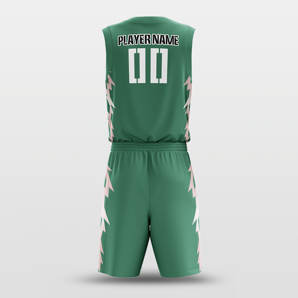 Green Custom Spark Basketball Uniform