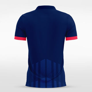 Navy Blue Men's Team Soccer Jersey Design