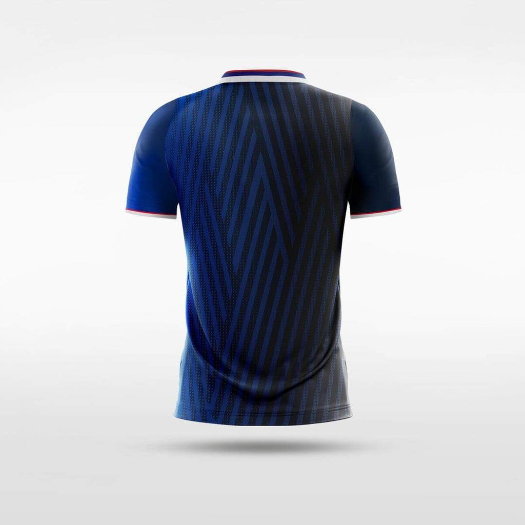 Custom Navy Blue Customized Kid's Sublimated Soccer Jersey