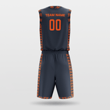 Darkgrey Custom Basketball Uniform