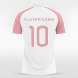 White&Pink Peak Custom Soccer Uniform
