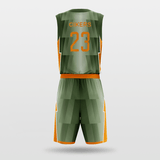Green Custom Basketball Set
