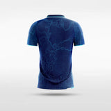 Navy Blue Soccer Uniform Design