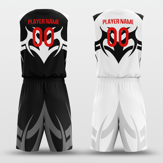 Balck&White Baron Sublimated Basketball Team Set