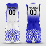 Blue and White Basketball Shirts Kit