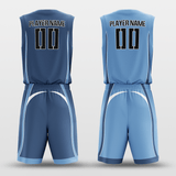 Blue&Navy Custom Sublimated Basketball Set