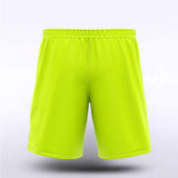 Men Sublimated Team Shorts Fluorescent Yellow