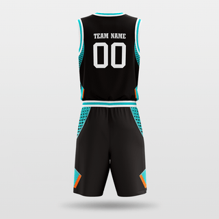 black Custom Basketball Uniform