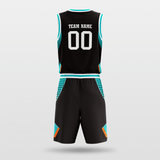 black Custom Basketball Uniform