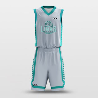 Custom Basketball Uniforms Grey