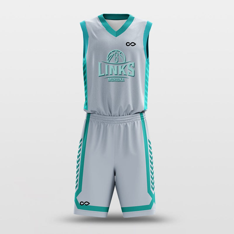 Gray White - Custom Basketball Jersey Design for Team-XTeamwear