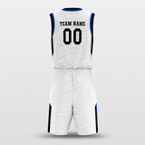 Custom White Tiger Basketball Uniform