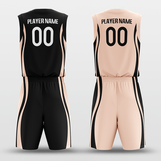 Black&Pink Custom Sublimated Basketball Set