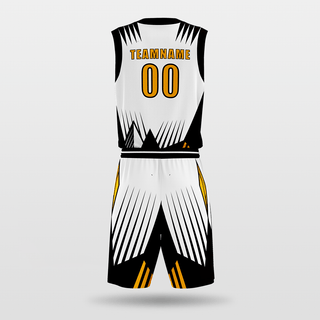 Black and White Customized Thorns Basketball Set