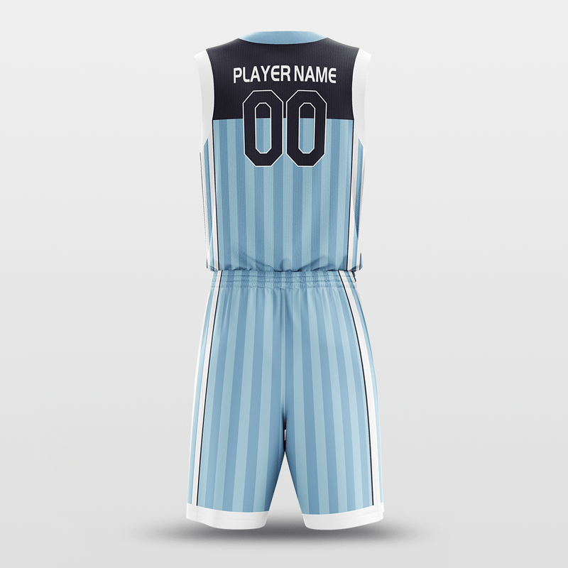 Track - Custom Sublimated Basketball Uniform Set Stripe Design-XTeamwear