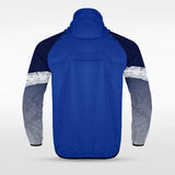 Blue Embrace Splash Customized Full-Zip Jacket Design