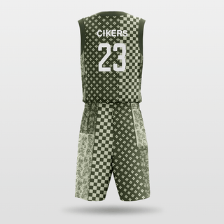 Green Cashew Customized Basketball Set