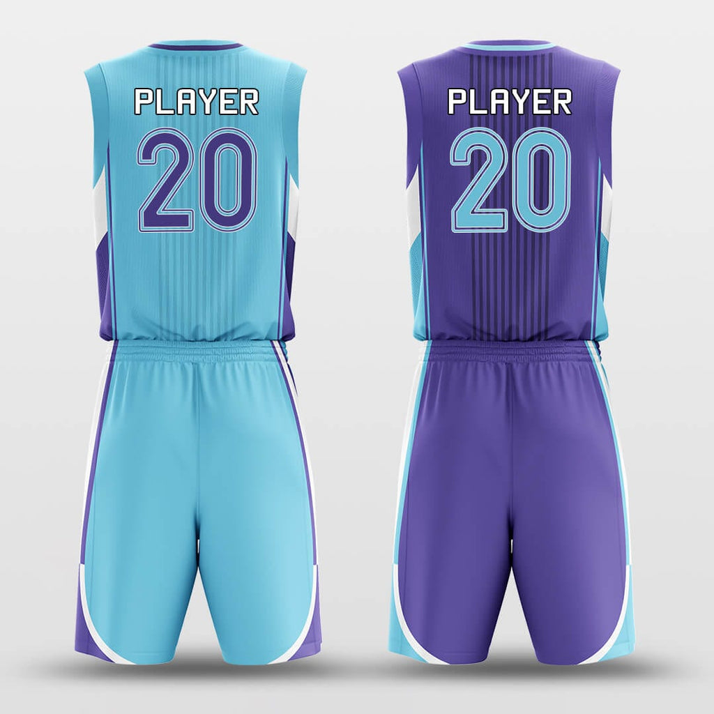 Blue Bay - Custom Reversible Sublimated Basketball Jersey Set-XTeamwear