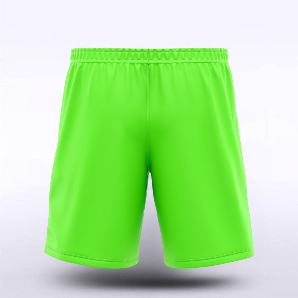 Men Sublimated Shorts Design Fluorescent Green