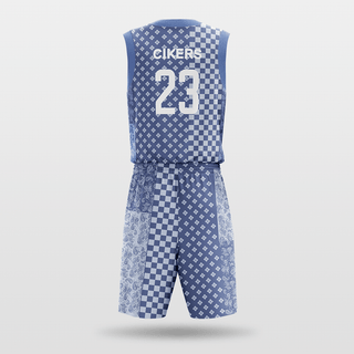 Purple Cashew Sublimated Basketball Team Set