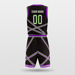 Black Stripe Fission Basketball Set Design