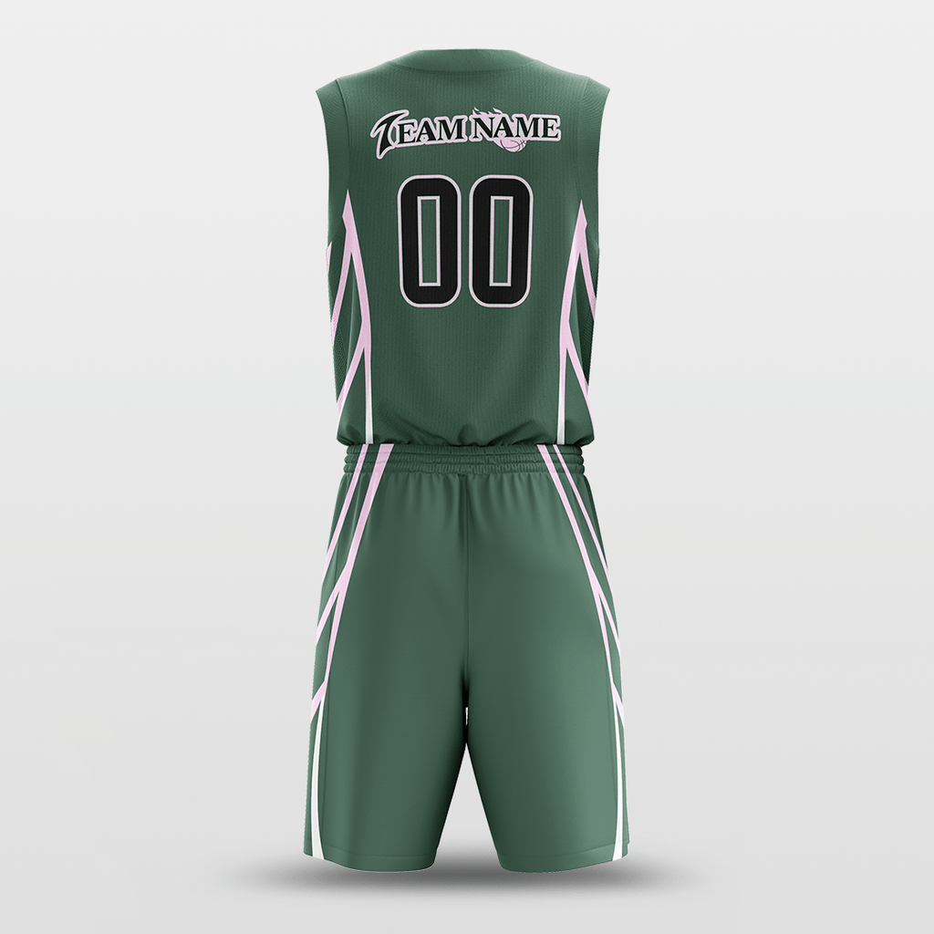 Green Customized Spread Wings Basketball Set
