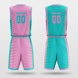 Pink&Blue Custom Basketball Set