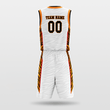 Custom Tiger stripes Basketball Uniform
