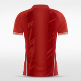 Red Men's Team Soccer Jersey Design