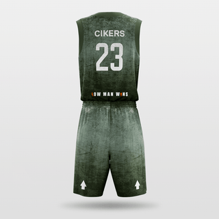 Green Custom Basketball Set