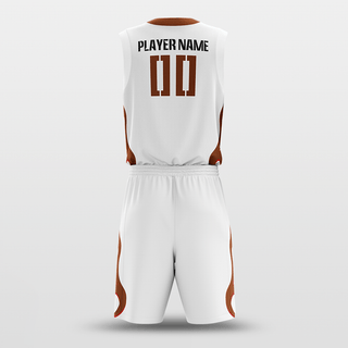 White Custom Basketball Set