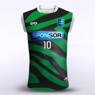 Green Custom Sublimated Football Vest Design