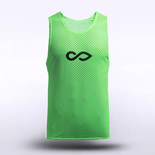 Fluorescent Green Custom Adult Training Bibs Design