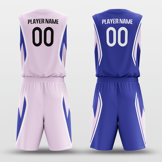 Pink & Purple Custom Sublimated Basketball Set