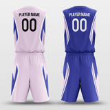 Pink & Purple Custom Sublimated Basketball Set