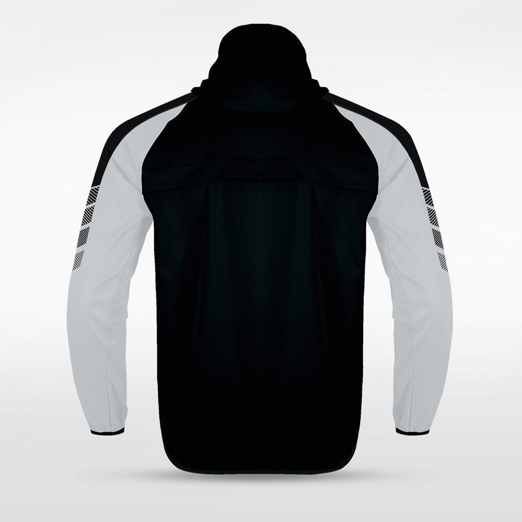 Black Embrace Wind Full-Zip Jacket Design