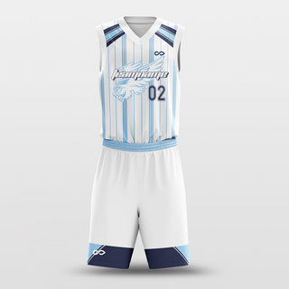 Vertical-Striped Basketball Jersey