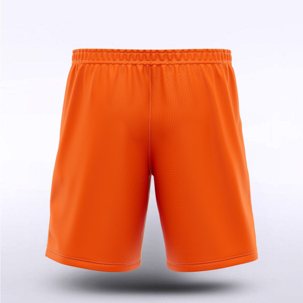 Men Sublimated Shorts Fluorescent Orange